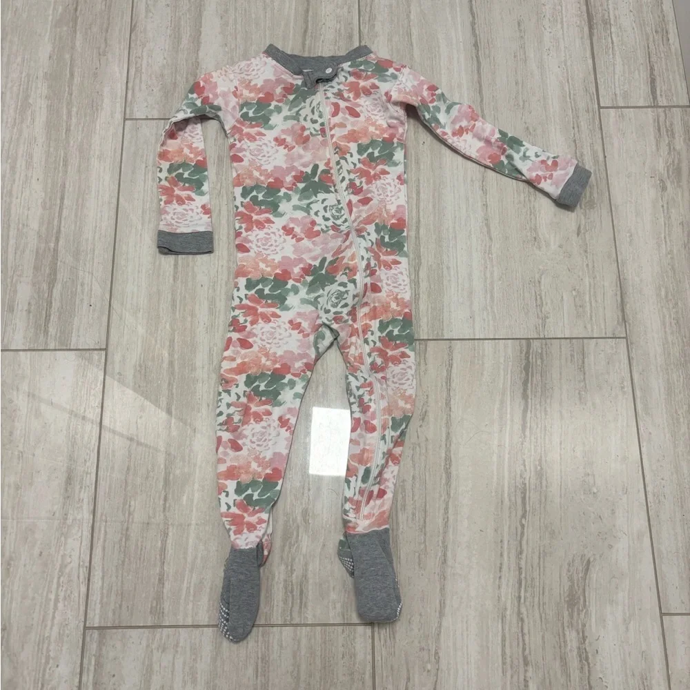 Burt's Bees Baby Tossed Succulent Footed Coverall Organic Cotton One Piece 24M